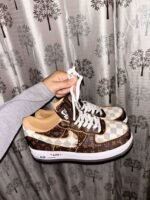 LV Nik_e Air Force 1 Low By Virgil Abloh Brown - Image 3