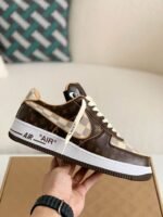 LV Nik_e Air Force 1 Low By Virgil Abloh Brown